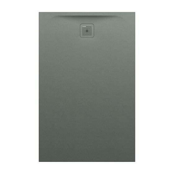Laufen Duschwanne Laufen Pro 900x1400x42mm, Betongrau, aus Marbond, Ablauf kurze Seite