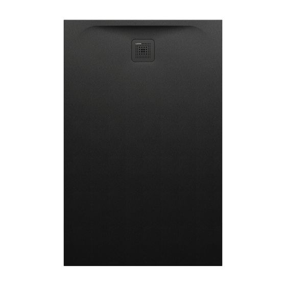 Laufen Duschwanne Laufen Pro 900x1400x42mm, Schwarz, aus Marbond, Ablauf kurze Seite