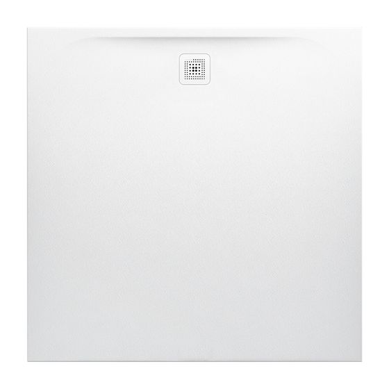 Laufen Duschwanne Laufen Pro 1400x1400x40mm, Anthrazit, aus Marbond, Ablauf seitlich