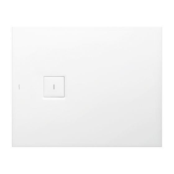 Laufen Duschwanne Laufen Solutions 800x1000x38mm, Weiß, aus Marbond, Ablauf seitlich