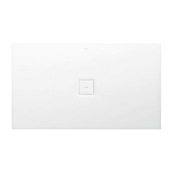 Laufen Duschwanne Laufen Solutions 800x1400x38mm, Weiß, aus Marbond, Ablauf mittig