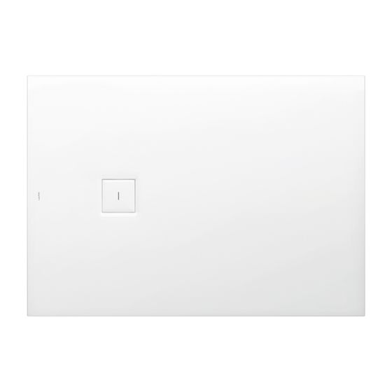 Laufen Duschwanne Laufen Solutions 100x1400x44mm, Weiß, aus Marbond, Ablauf seitlich