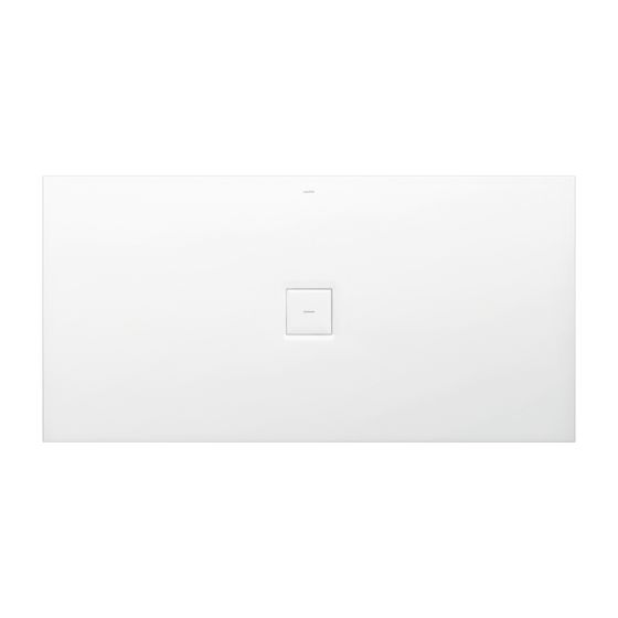 Laufen Duschwanne Laufen Solutions 800x1600x38mm, Weiß, aus Marbond, Ablauf mittig