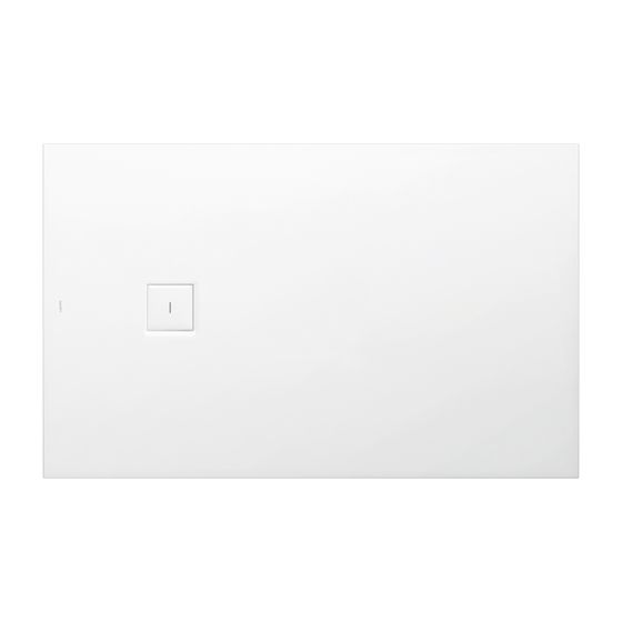 Laufen Duschwanne Laufen Solutions 100x1600x44mm, Weiß, aus Marbond, Ablauf seitlich