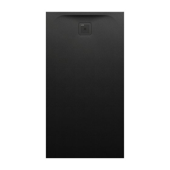 Laufen Duschwanne Laufen Pro 800x1500x42mm, Schwarz, aus Marbond, Ablauf kurze Seite