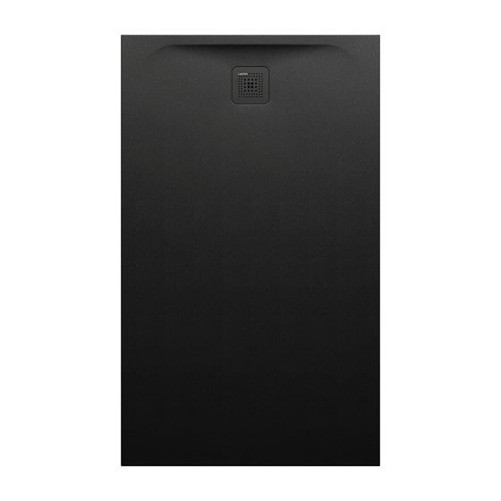 Laufen Duschwanne Laufen Pro 900x1500x42mm, Schwarz, aus Marbond, Ablauf kurze Seite