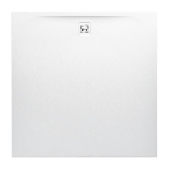 Laufen Duschwanne Laufen Pro 1500x1500x40mm, Hellgrau, aus Marbond, Ablauf seitlich