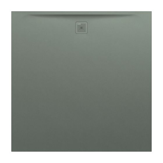 Laufen Duschwanne Laufen Pro 1500x1500x40mm, Betongrau, aus Marbond, Ablauf seitlich