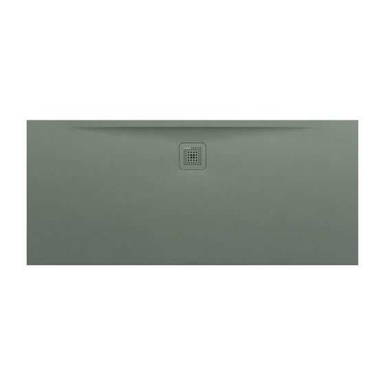 Laufen Duschwanne Laufen Pro 700x1600x32mm, Betongrau, aus Marbond, Ablauf lange Seite