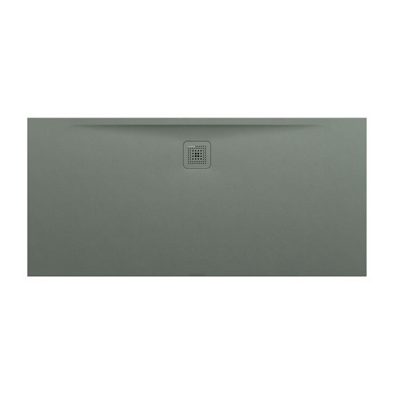 Laufen Duschwanne Laufen Pro 750x1600x32mm, Betongrau, aus Marbond, Ablauf lange Seite