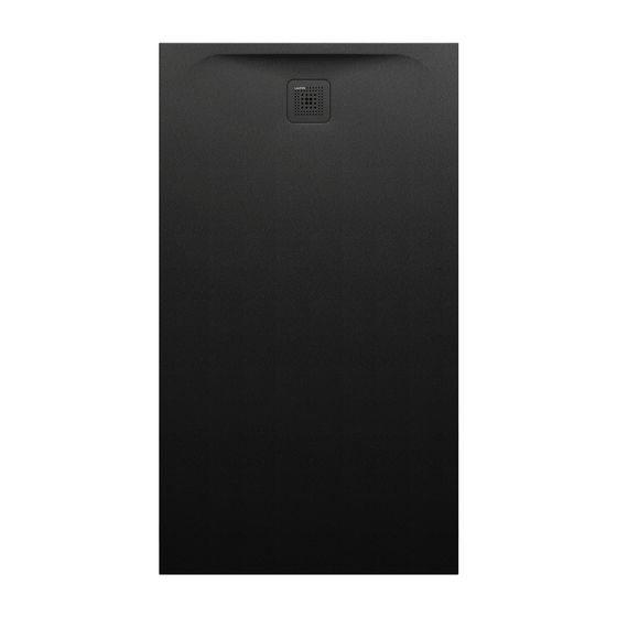 Laufen Duschwanne Laufen Pro 900x1600x42mm, Schwarz, aus Marbond, Ablauf kurze Seite