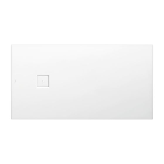 Laufen Duschwanne Laufen Solutions 900x1700x44mm, Weiß, aus Marbond, Ablauf seitlich