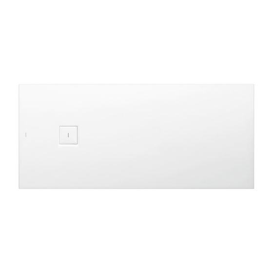 Laufen Duschwanne Laufen Solutions 800x1800x44mm, Weiß, aus Marbond, Ablauf seitlich