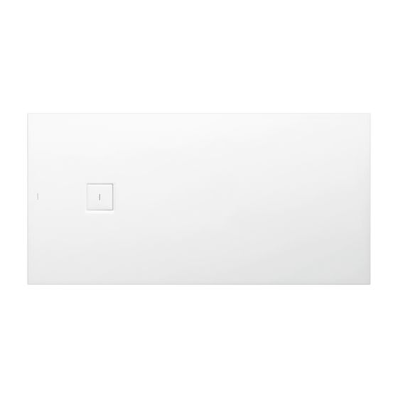 Laufen Duschwanne Laufen Solutions 900x1800x44mm, Weiß, aus Marbond, Ablauf seitlich
