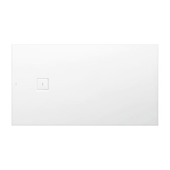 Laufen Duschwanne Laufen Solutions 100x1800x44mm, Weiß, aus Marbond, Ablauf seitlich