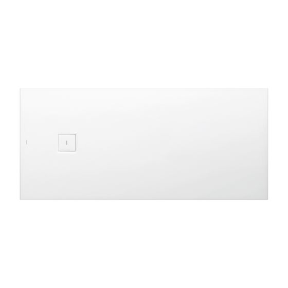 Laufen Duschwanne Laufen Solutions 900x2000x44mm, Weiß, aus Marbond, Ablauf seitlich