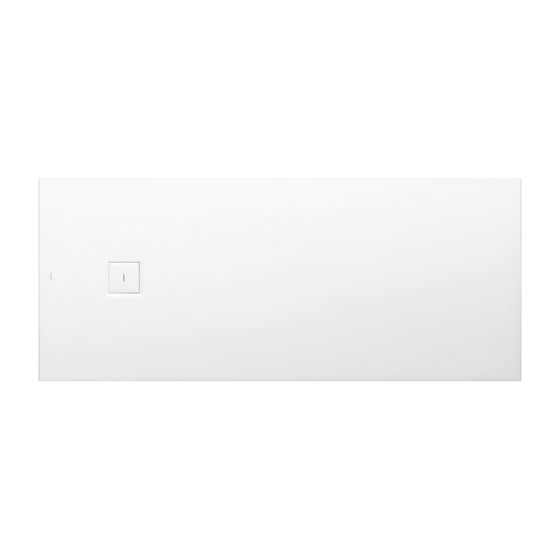 Laufen Duschwanne Laufen Solutions 900x2150x44mm, Weiß, aus Marbond, Ablauf seitlich