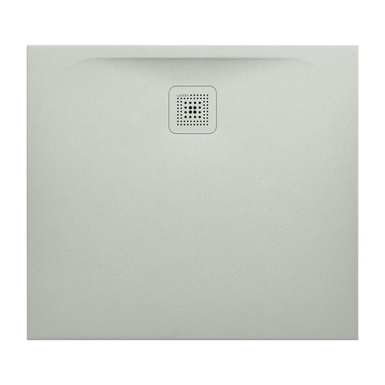 Laufen Duschwanne Laufen Pro 800x900x30mm, Hellgrau, aus Marbond, Ablauf lange Seite