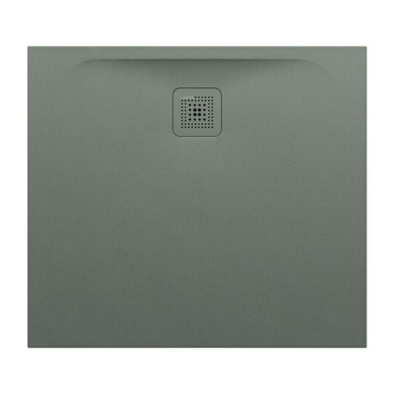 Laufen Duschwanne Laufen Pro 800x900x30mm, Betongrau, aus Marbond, Ablauf lange Seite