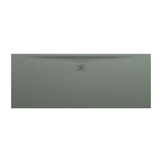 Laufen Duschwanne Laufen Pro 700x1800x33mm, Betongrau, aus Marbond, Ablauf lange Seite
