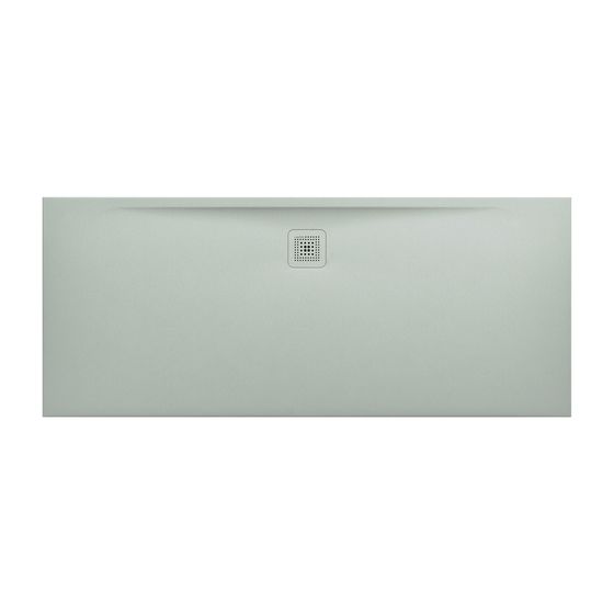 Laufen Duschwanne Laufen Pro 750x1800x33mm, Hellgrau, aus Marbond, Ablauf lange Seite