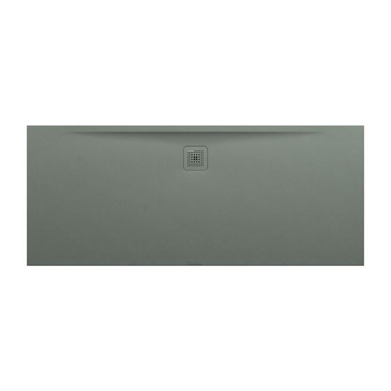 Laufen Duschwanne Laufen Pro 750x1800x33mm, Betongrau, aus Marbond, Ablauf lange Seite