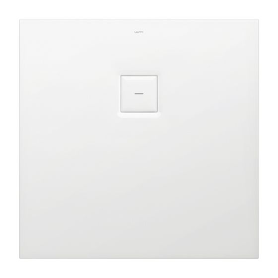 Laufen Duschwanne Laufen Solutions 900x900x38mm, Weiß, aus Marbond, Ablauf mittig
