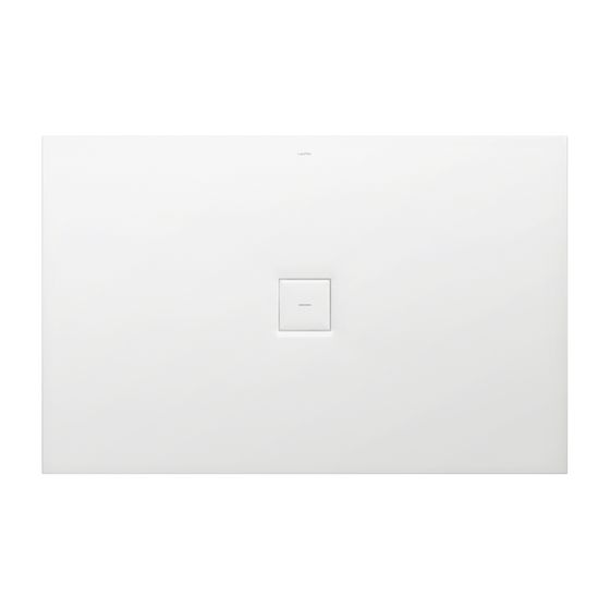 Laufen Duschwanne Laufen Solutions 900x1400x38mm, Weiß, aus Marbond, Ablauf mittig