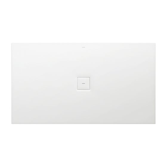 Laufen Duschwanne Laufen Solutions 900x1600x38mm, Weiß, aus Marbond, Ablauf mittig