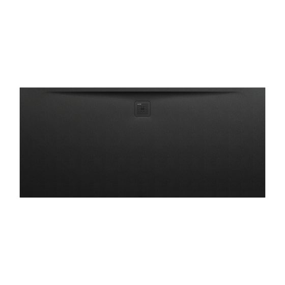 Laufen Duschwanne Laufen Pro 900x2000x36mm, Schwarz, aus Marbond, Ablauf lange Seite