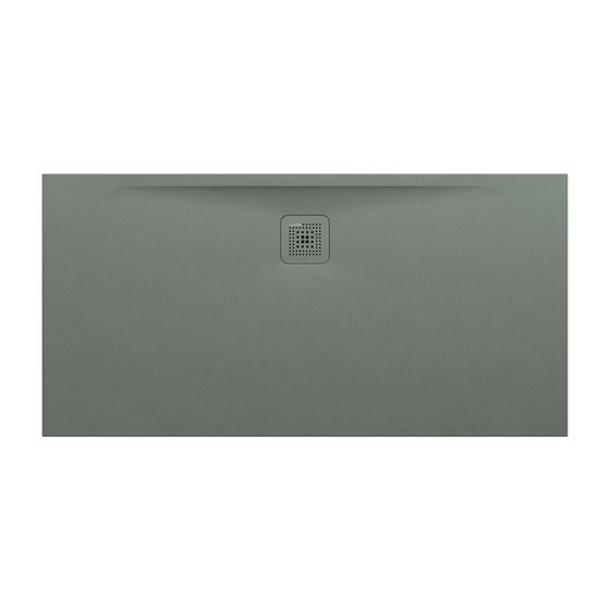 Laufen Duschwanne Laufen Pro 700x1400x30mm, Betongrau, aus Marbond, Ablauf lange Seite