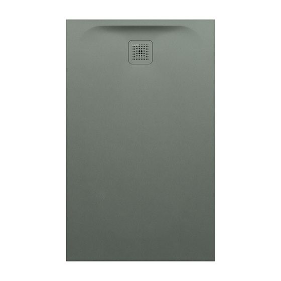 Laufen Duschwanne Laufen Pro 800x1300x42mm, Betongrau, aus Marbond, Ablauf kurze Seite