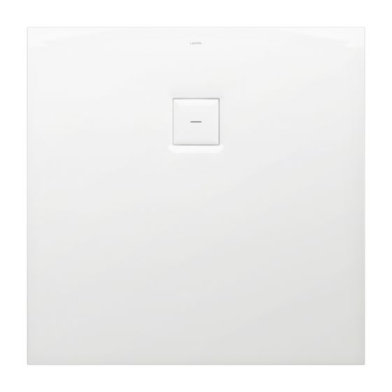Laufen Duschwanne Laufen Solutions 100x1000x38mm, Weiß, aus Marbond, Ablauf mittig