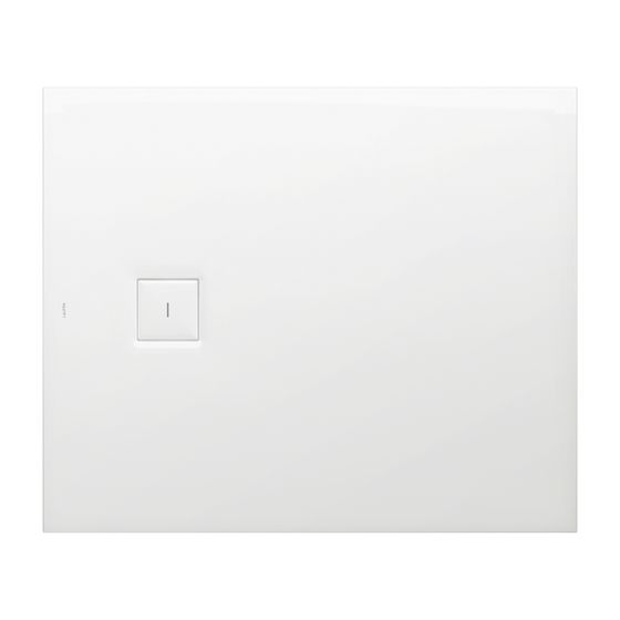 Laufen Duschwanne Laufen Solutions 100x1200x38mm, Weiß, aus Marbond, Ablauf seitlich