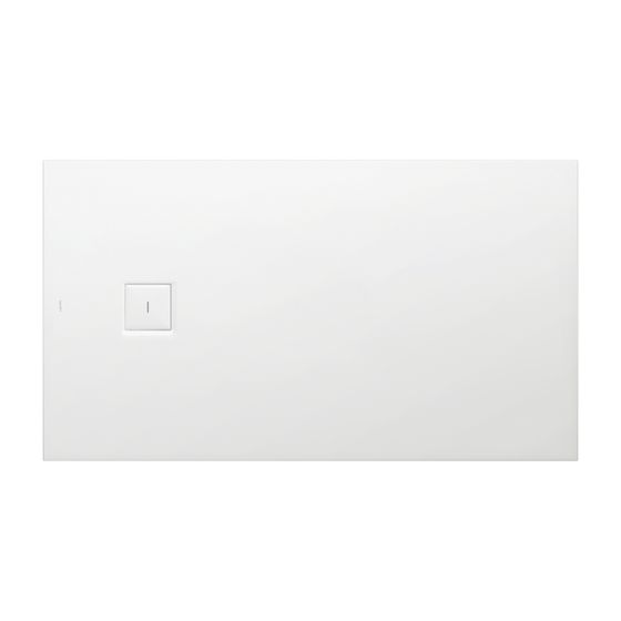 Laufen Duschwanne Laufen Solutions 100x2150x44mm, Weiß, aus Marbond, Ablauf seitlich