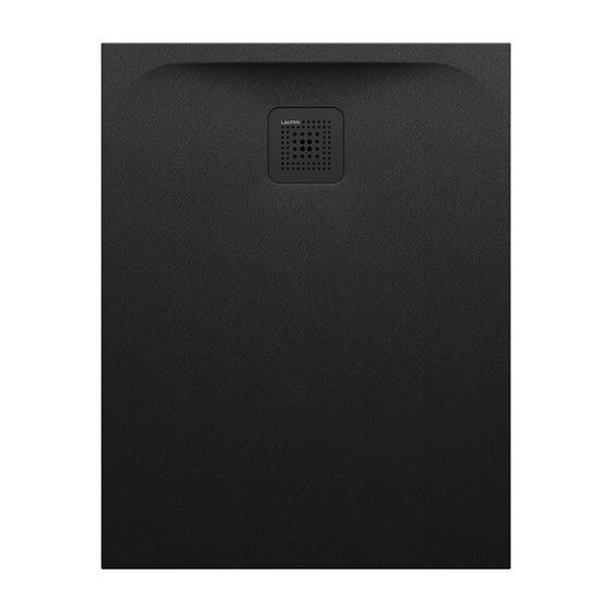 Laufen Duschwanne Laufen Pro 700x900x33mm, Schwarz, aus Marbond, Ablauf kurze Seite