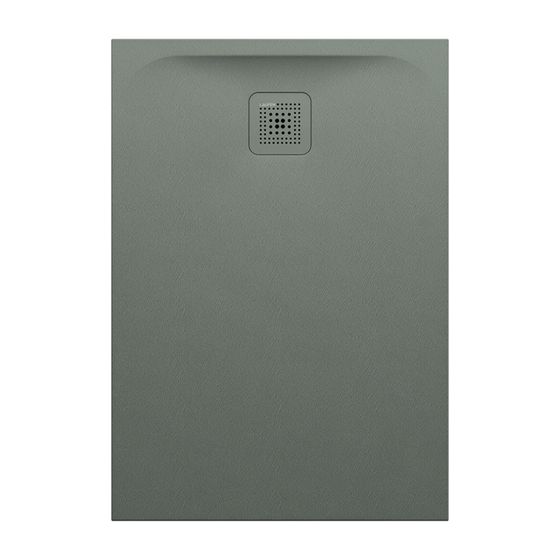 Laufen Duschwanne Laufen Pro 700x1000x33mm, Betongrau, aus Marbond, Ablauf kurze Seite