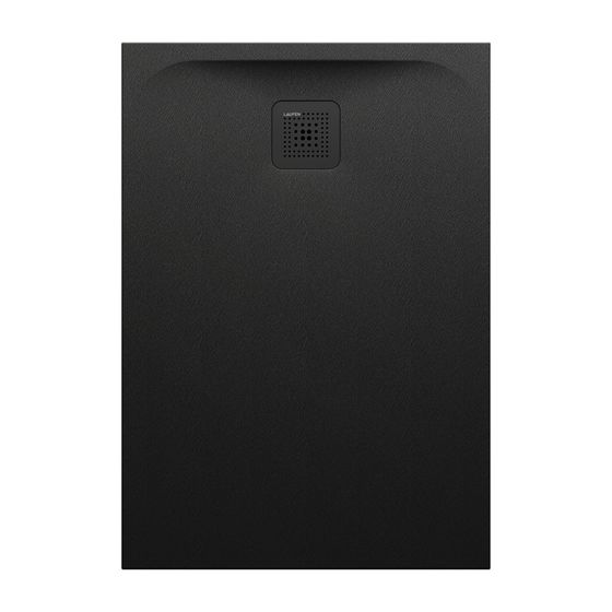 Laufen Duschwanne Laufen Pro 700x1000x33mm, Schwarz, aus Marbond, Ablauf kurze Seite