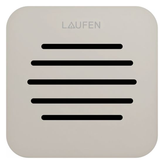 Laufen Siphonabdeckung, für Duschwannen Pro, mit geradelinigem Ablaufspalten symmetrisch, Edelstahl, Beige matt