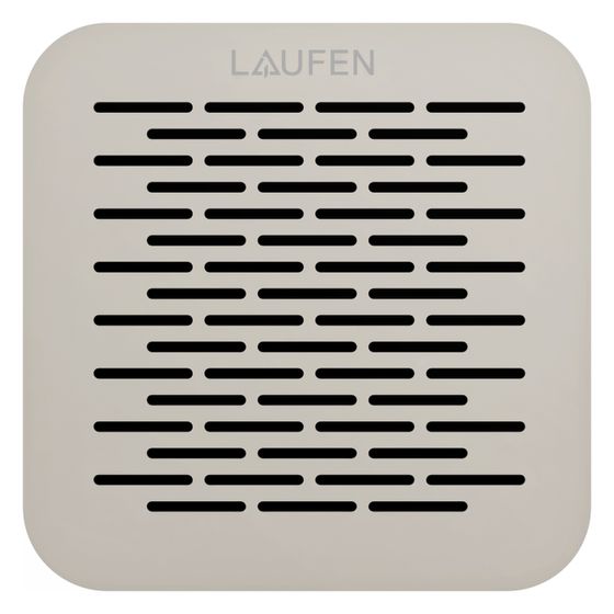 Laufen Siphonabdeckung, für Duschwannen Pro, mit geradlinigen Ablaufspalten versetzt, Edelstahl, Beige matt