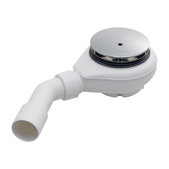 Laufen Ablaufgarnitur Diverse für Durchmesser 90mm, Chrom, mit Sichtteil