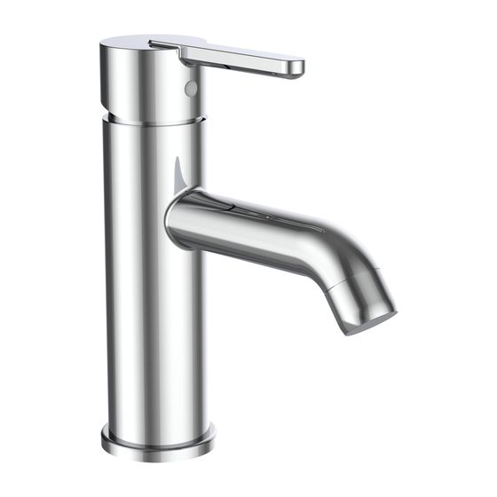 Laufen Einhebel-Waschtischmischer Lua Eco+ Ausladung 118mm, Chrom, Festauslauf Eco+ Funktion, Luftmischdüse, ohne Ablaufventil