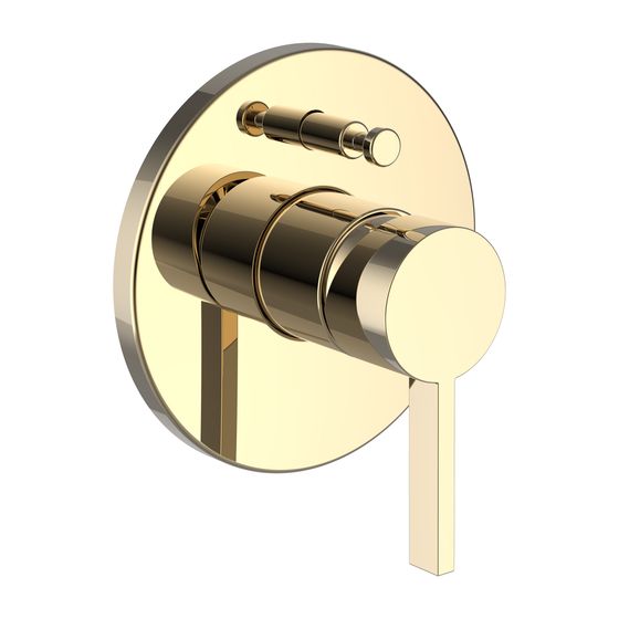 Laufen Einhebel-Wannenmischer Unterputz Kartell für Simibox Standard/Light, PVD Gold, ohne Zubehör