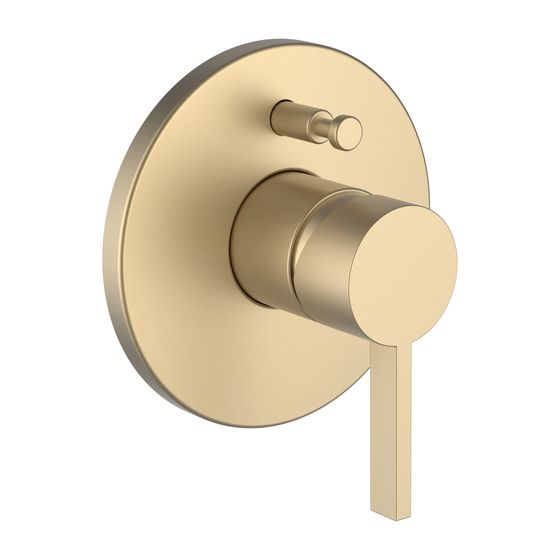 Laufen Einhebel-Wannenmischer Unterputz Kartell für Simibox Standard/Light, PVD Blassgold matt, ohne Zubehör