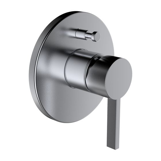 Laufen Einhebel-Wannenmischer Unterputz Kartell für Simibox Standard/Light, PVD Edelstahl gebürstet, ohne Zubehör