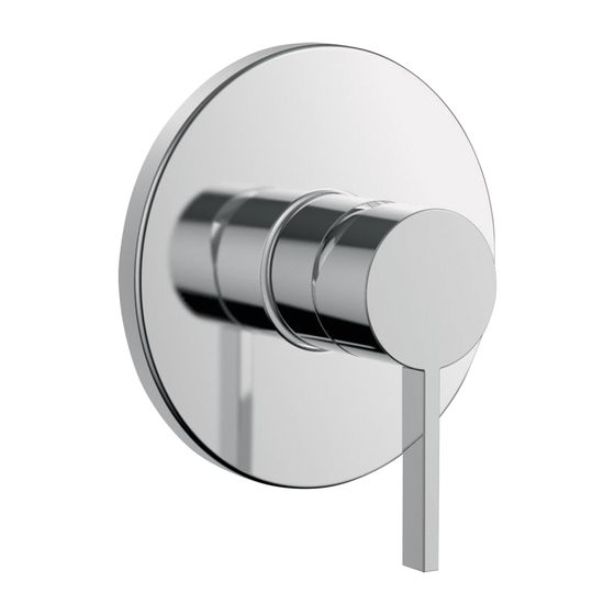 Laufen Einhebel-Brausemischer Unterputz Kartell für Simibox Standard/Light, Chrom
