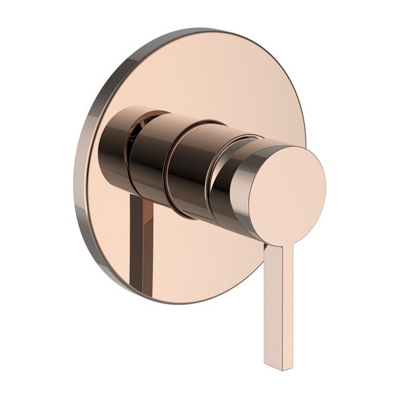 Laufen Einhebel-Brausemischer Unterputz Kartell für Simibox Standard/Light, PVD Roségold