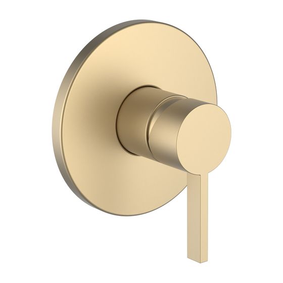 Laufen Einhebel-Brausemischer Unterputz Kartell für Simibox Standard/Light, PVD Blassgold matt