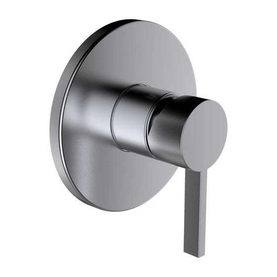 Laufen Einhebel-Brausemischer Unterputz Kartell für Simibox Standard/Light, PVD Edelstahl gebürstet
