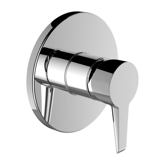 Laufen Einhebel-Brausemischer Unterputz Pure für Simibox Standard/Light, Chrom